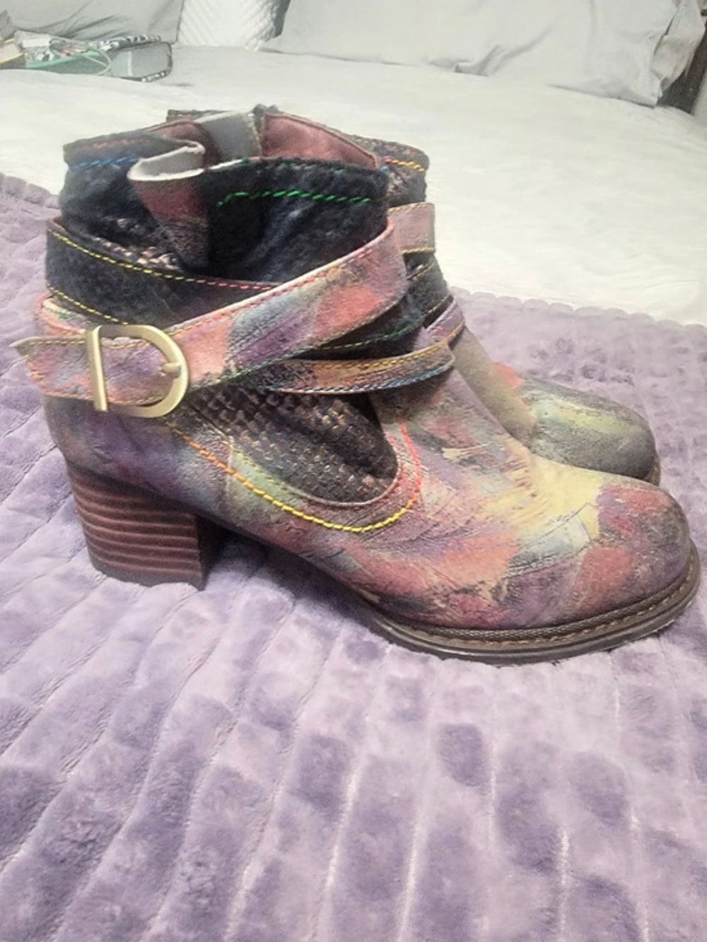 Spring Step Women's Multicolor Ankle Boots EU 37